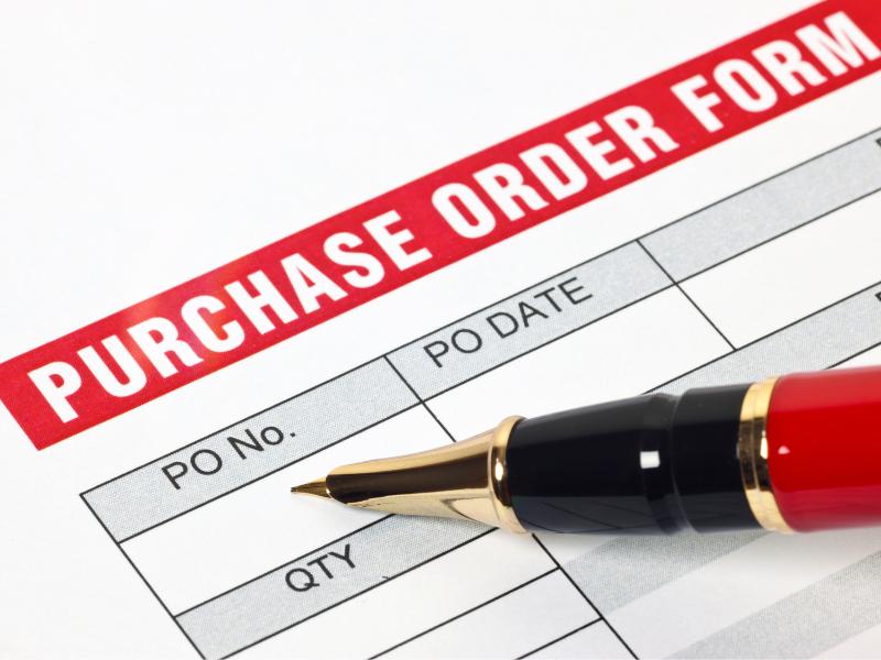 Online purchase order